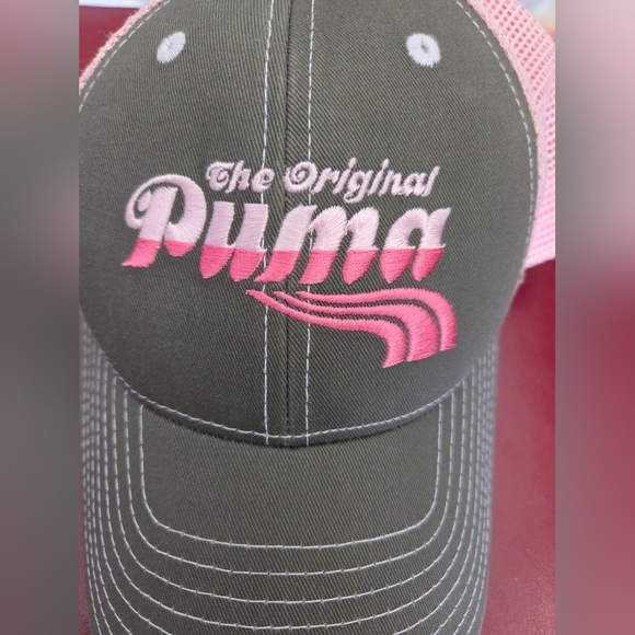⭐️Puma Women's Pink and Green Cap - Picture 2 of 4